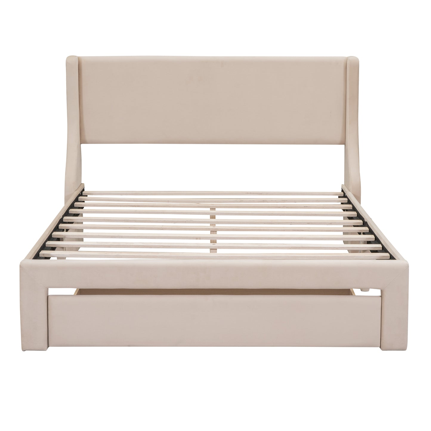 BTMWAY Queen Platform Bed Frame with Storage, LJC01