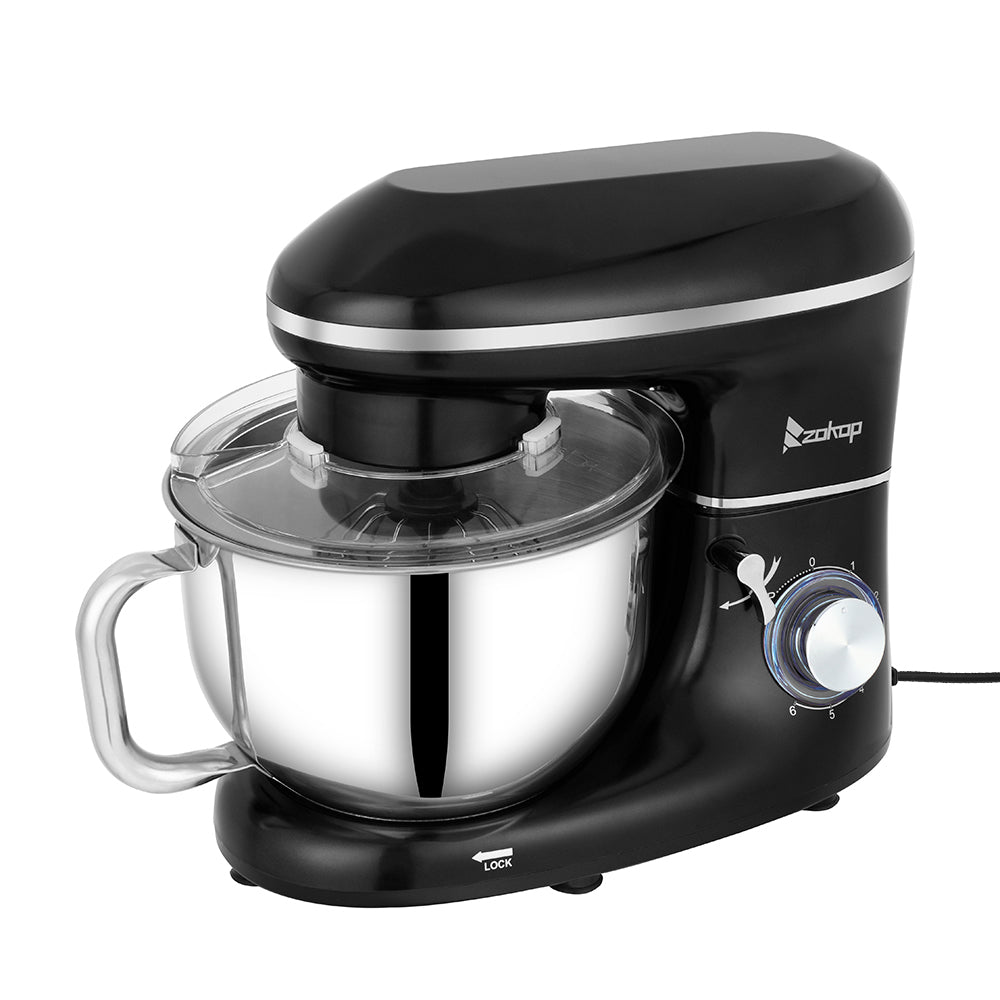 Food Stand Mixer for Kitchen, 4.5QT 660w Tilt-Head Electric Mixer with Dough Hook, Wire Whip, Beater, Black