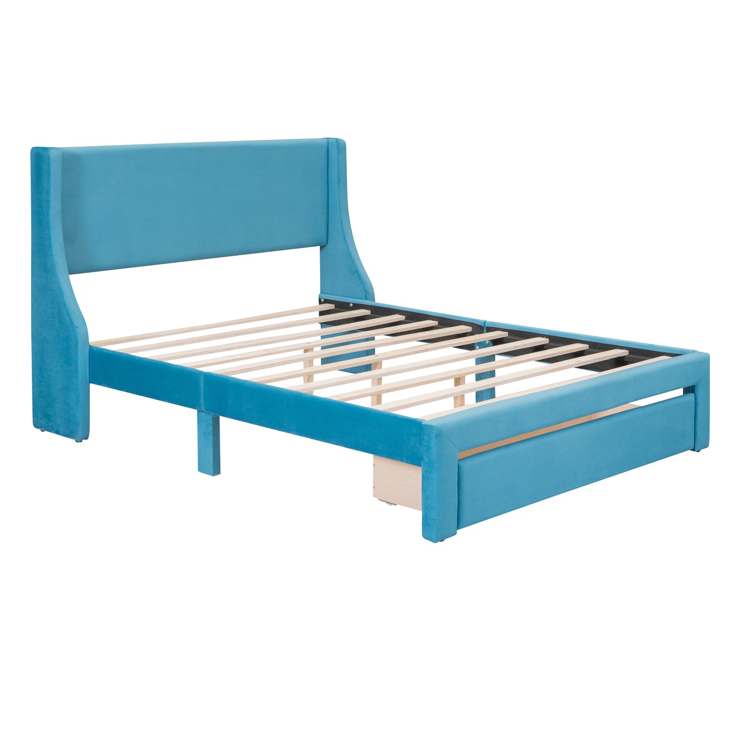 BTMWAY Queen Platform Bed Frame with Storage, LJC01