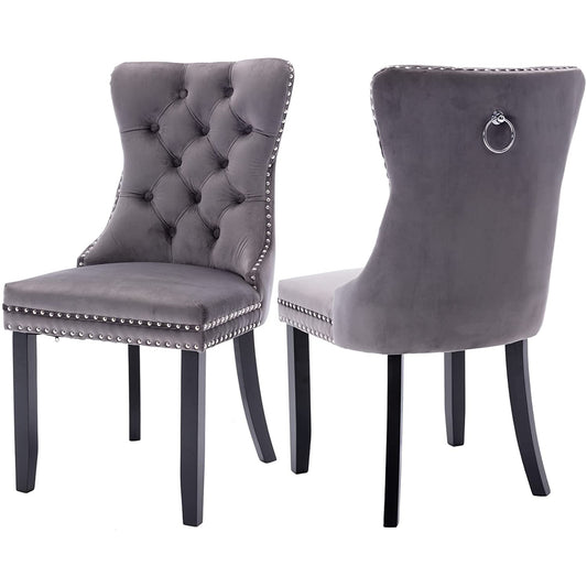 BTMWAY Velvet Dining Chairs