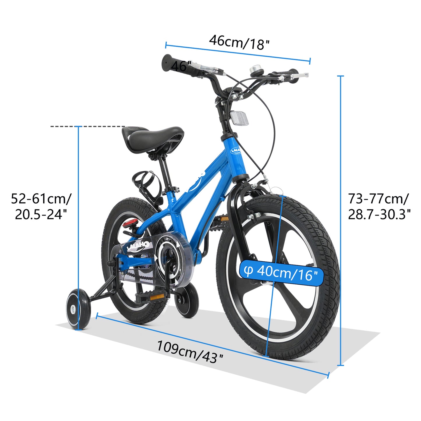 Kids Bike for Boys Girls, BTMWAY Kids' Bicycles with Training Wheels, 16 inch Bicycles for Kids, Kids Boys Bikes for 3-7 Years, Kids Bicycles with Adjustable Seat, Handlebars, Kickstand