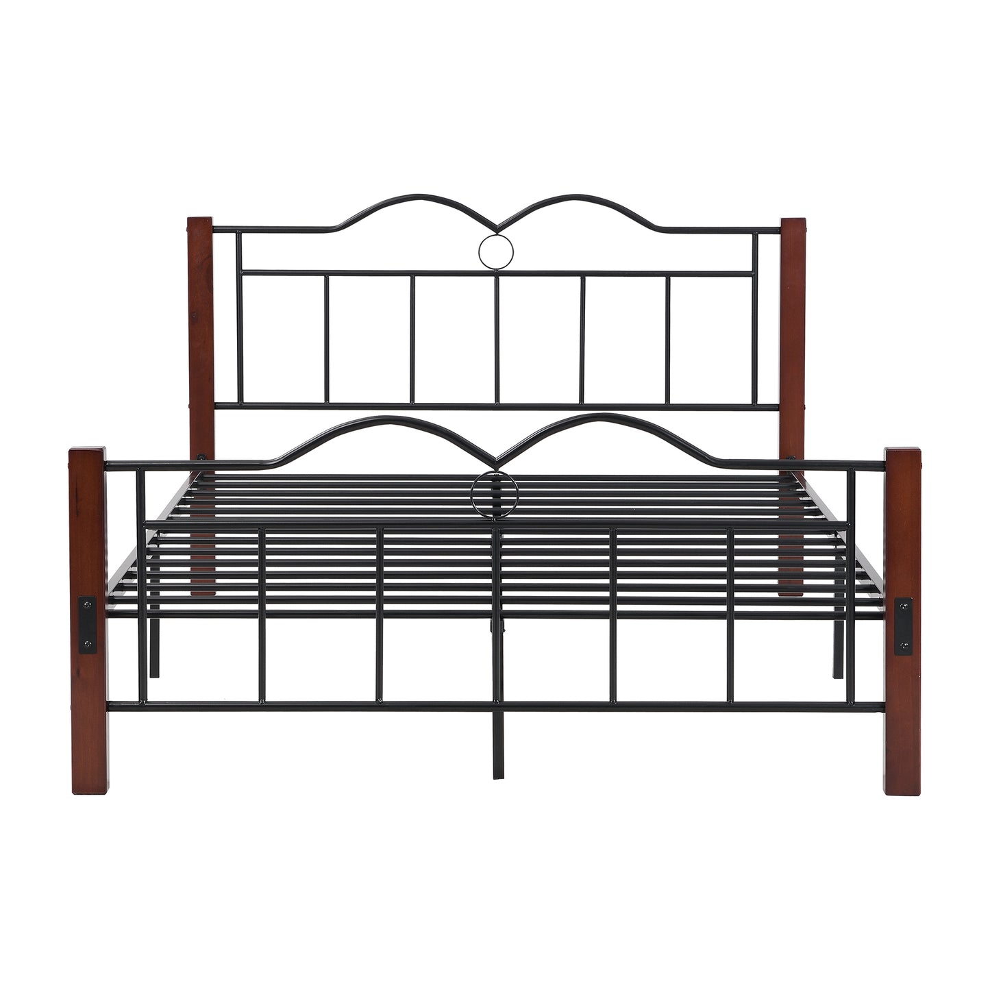 BTMWAY Twin Bed Frame, New Upgraded Metal Twin Size Platform Bed with Headboard and Footboard