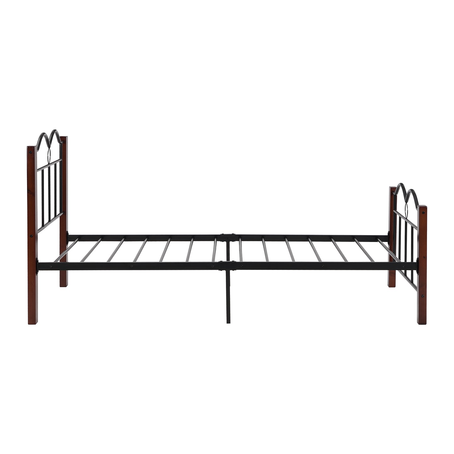 BTMWAY Twin Bed Frame, New Upgraded Metal Twin Size Platform Bed with Headboard and Footboard