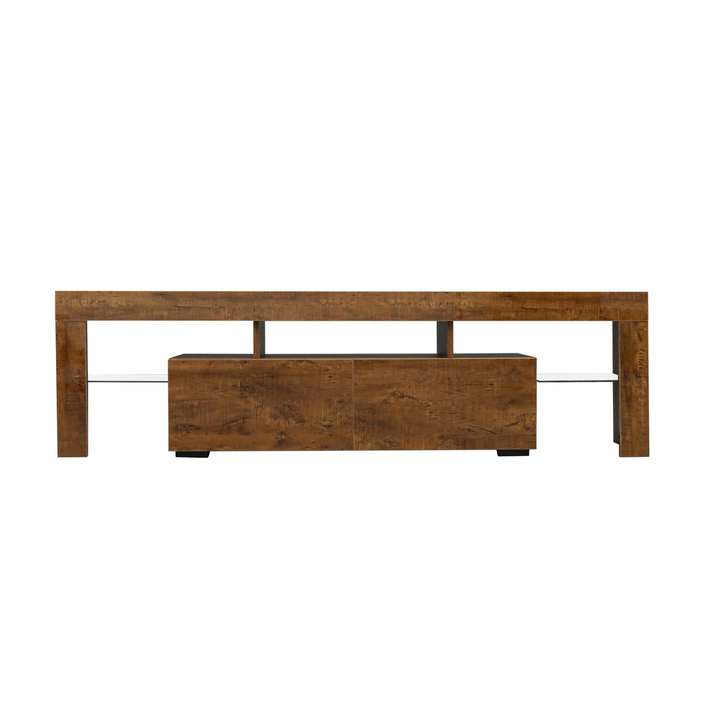 BTMWAY Farmhouse TV Console Table, Living Room Wooden TV Stand for 32-70 inch Television, LJC