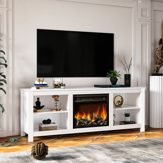 BTMWAY TV Stand with Fireplace, LJC